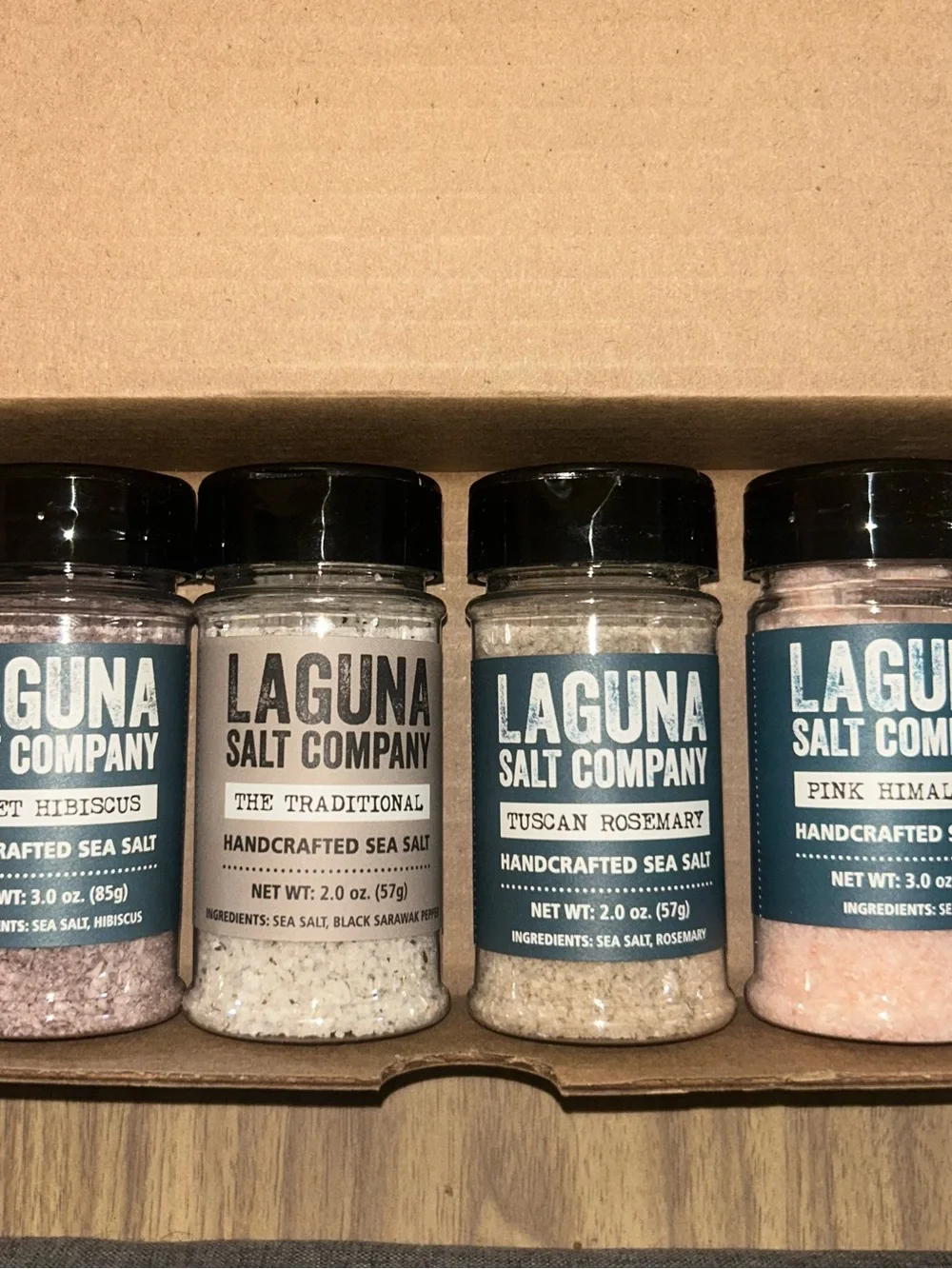 Laguna Salt Company: Sweet Hibiscus-Traditional-Tuscan Rosemary-Pink Himalayan